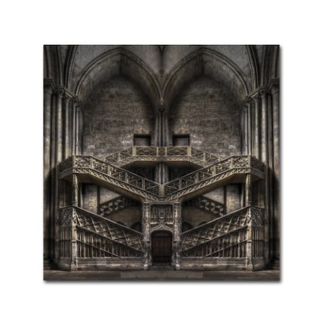 Jacek Stefan 'Tribute To Escher' Canvas Art,14x14
